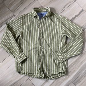Soft Green w/White Stripe Eddie Bauer Shirt - Sml
